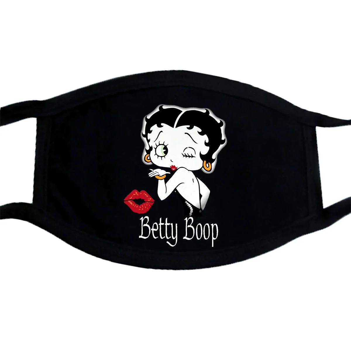 Betty Boop Pirātu Karogu Galvaskausa Sakrustotiem Kauliem Pieaugušo Virši Maska