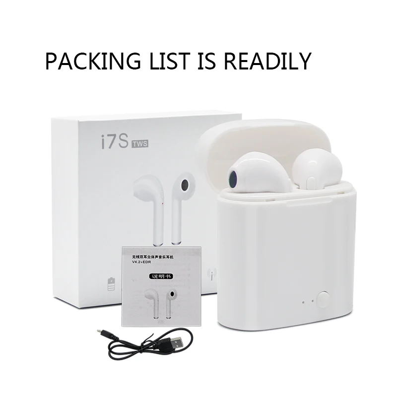 Bezvadu Austiņas i7s TWS Mini auss Bezvadu Bluetooth Austiņas Stereo Austiņu Austiņas Ar Mic Visiem Smart Tālruni