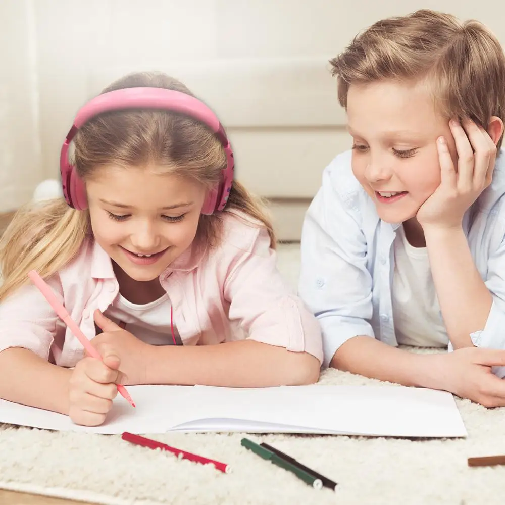 Bērni Austiņas ar Mikrofonu 80-85dB Chirldren ir Austiņas MP3/4 PC, Viedtālrunis Austiņas Bērniem Dzimšanas dienā, Ziemassvētku Dāvanas