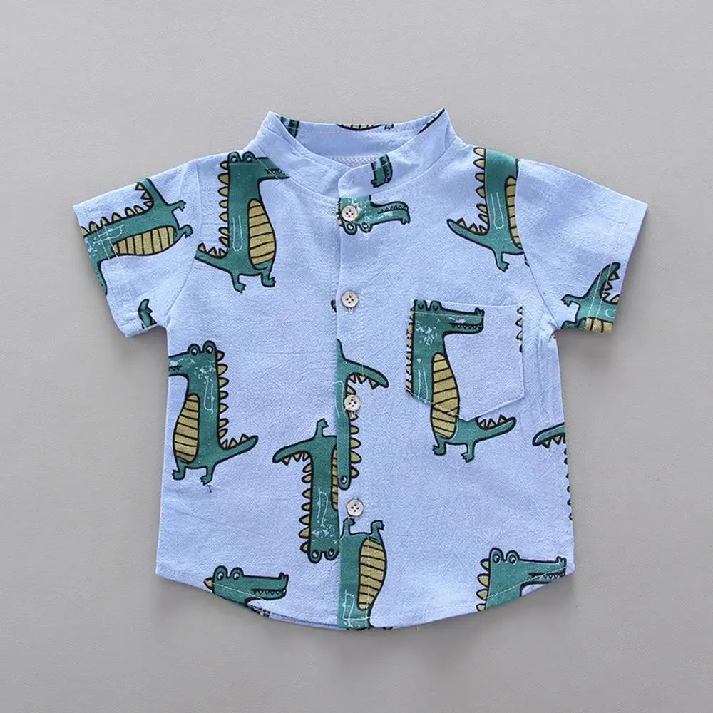 Bērnu Apģērbu Toddler Bērniem, Bērnu Zēniem Karikatūra Dinozauru T-krekls Topi+Cietā Bikses 2gab Tērpiem Uzstādīt Zēns Vasarā Jaunu Uzvalku Y2