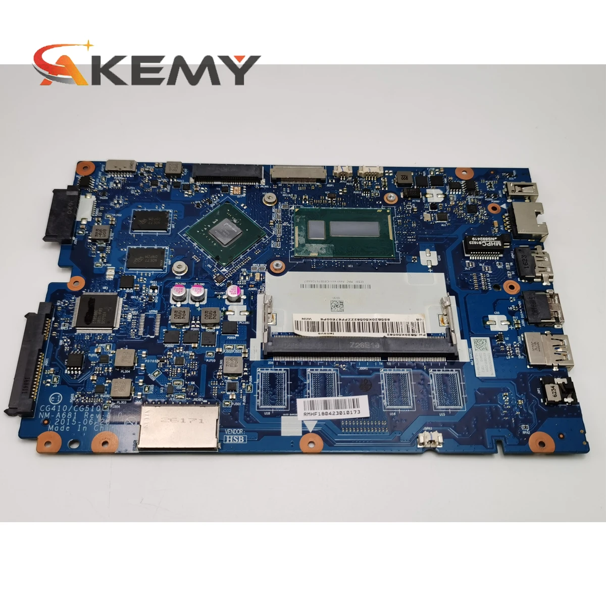 CG410/CG510 NM-A681 ir piemērots Lenovo B50-50 100-14IBD grāmatiņa pamatplates CPU i3 5005U GT920M DDR3 pārbaudes darbs