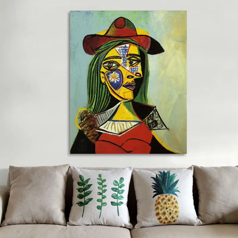Diy digitālās glezniecības Pablo Pikaso sievietes portrets diy slaveno eļļas glezna digitālā krāsu skaits anotācija eļļas gleznas