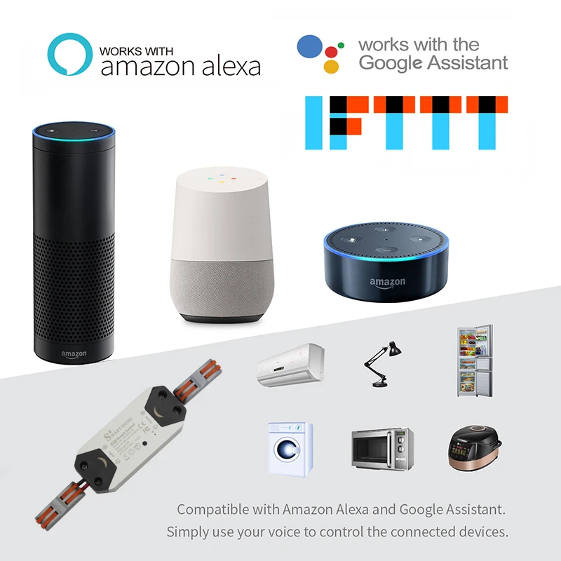 DIY WiFi Smart Gaismas Slēdzis Universālais Slēdzis Slēdzis Bezvadu Tālvadības pults Darbojas ar Alexa, Google Home Smart Home Automation