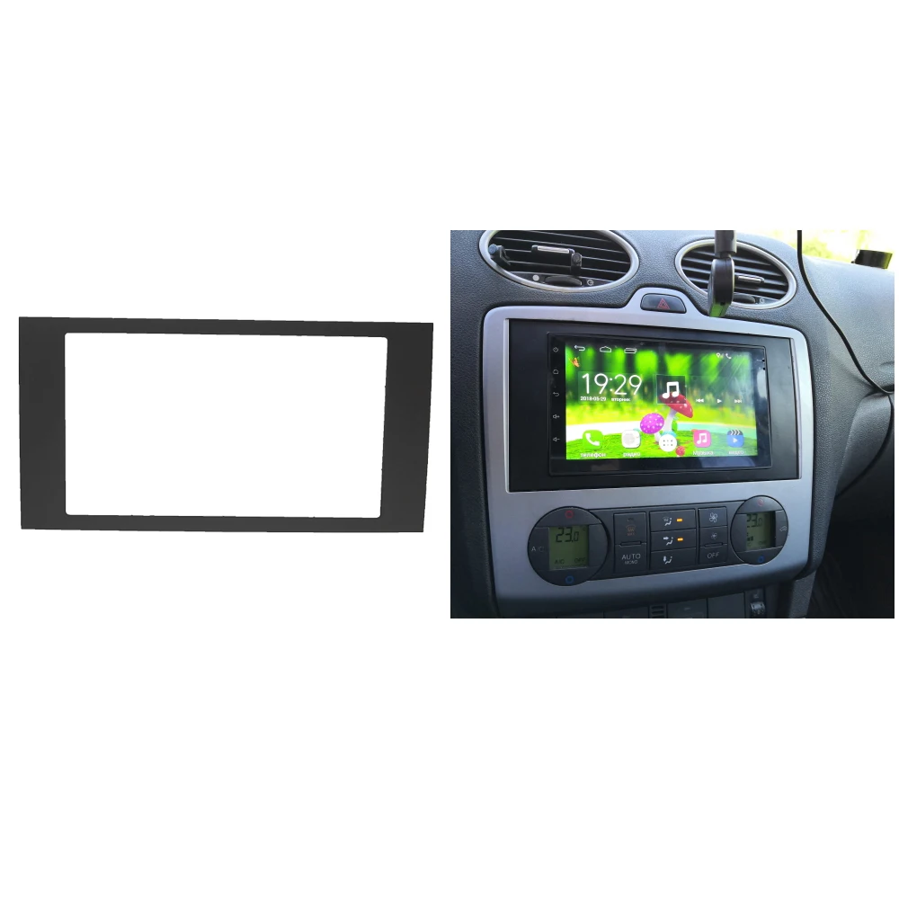 Double Din Stereo Panelis Ford Focus II C-Max-S-Max Kodolsintēzes Tranzīta Fiesta III Dash Mount Komplekti Fascias Instalēt Apdares Pielāgot Rāmja