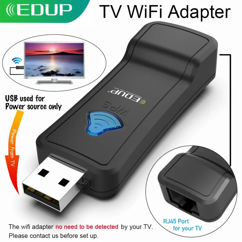 EDUP USB WIFI Repeater 300Mbps 2.4 GHz Bezvadu WiFi Signāla Pastiprinātājs WI-FI Diapazona Paplašinātājs ar Lan Portu Adapteris TV Atskaņotājs