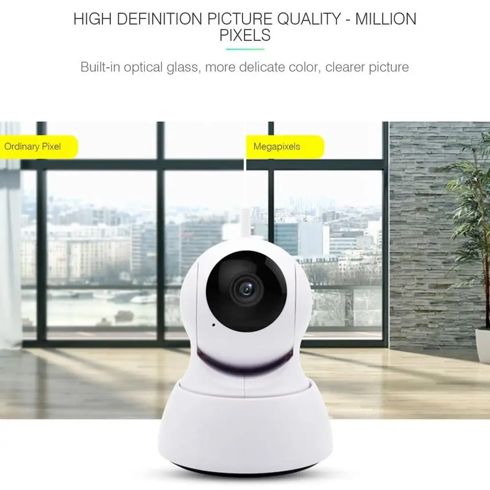 EVKVO 1080P Home Security, IP Kameras divvirzienu Audio Bezvadu Mini Kamera Nakts Redzamības CCTV WiFi Kameru Baby Monitor YCC365 PLUS