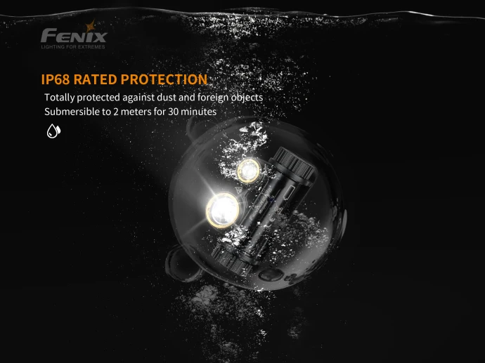 FENIX HM65R 1400 Lm Tri-pierādījums, Magnija Lukturis Ilgi-laiks un Augstas intensitātes Āra ietver Baterijas