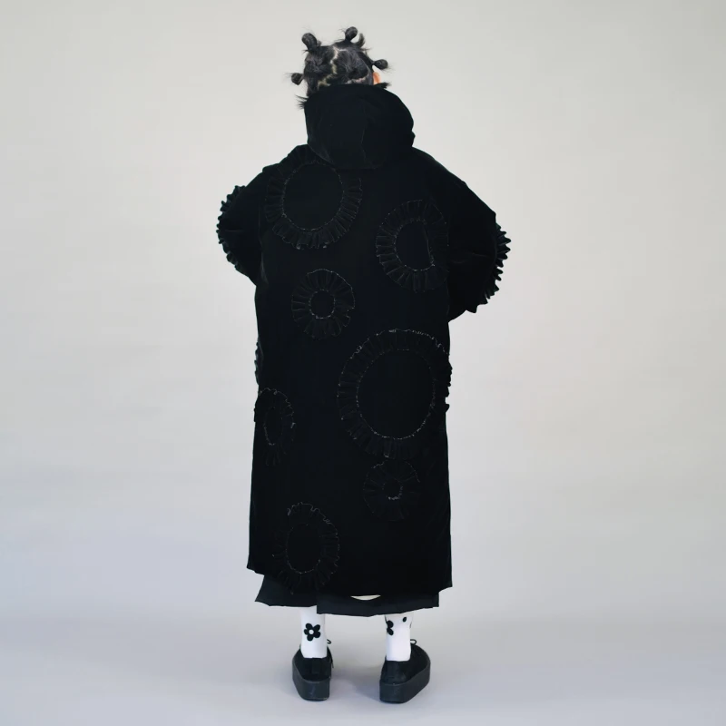 Imakokoni oriģināls Japāņu balto zosu dūnu jaka sieviešu rudens un ziemas sabiezējumu vidēja garuma jaka brīvs