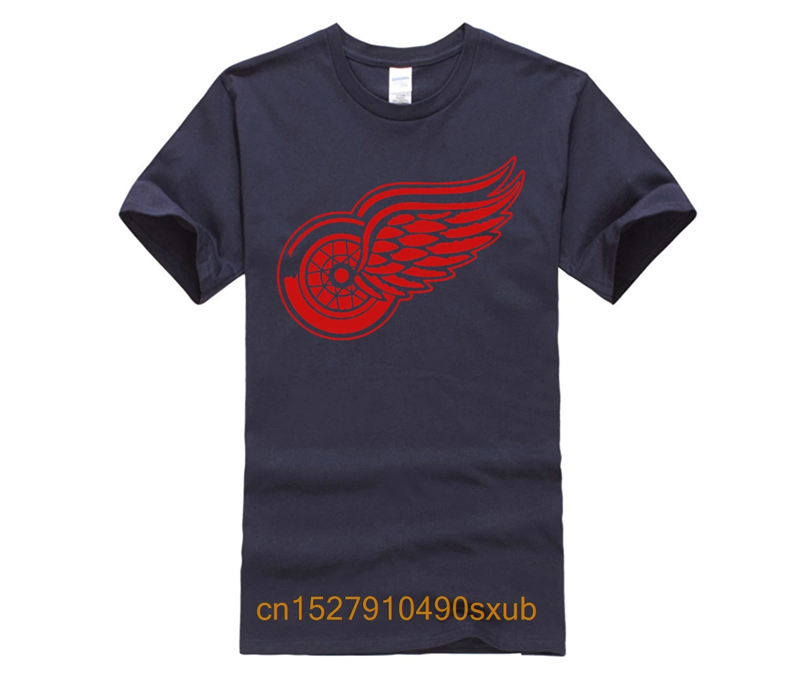 Jaunais Detroitas Red Wings T kreklu, kokvilnas Liela & Garš Logo Modes Spārniem Īsām Piedurknēm hip hop t t krekls vīriešiem