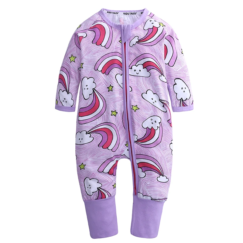 Jauns piedzimst mazulis kokvilnas drēbes ar garām piedurknēm karikatūra jumpsuit mājas apstākļos, kostīmu nightclothes 0-24m baby boy girl rudens kombinezonus