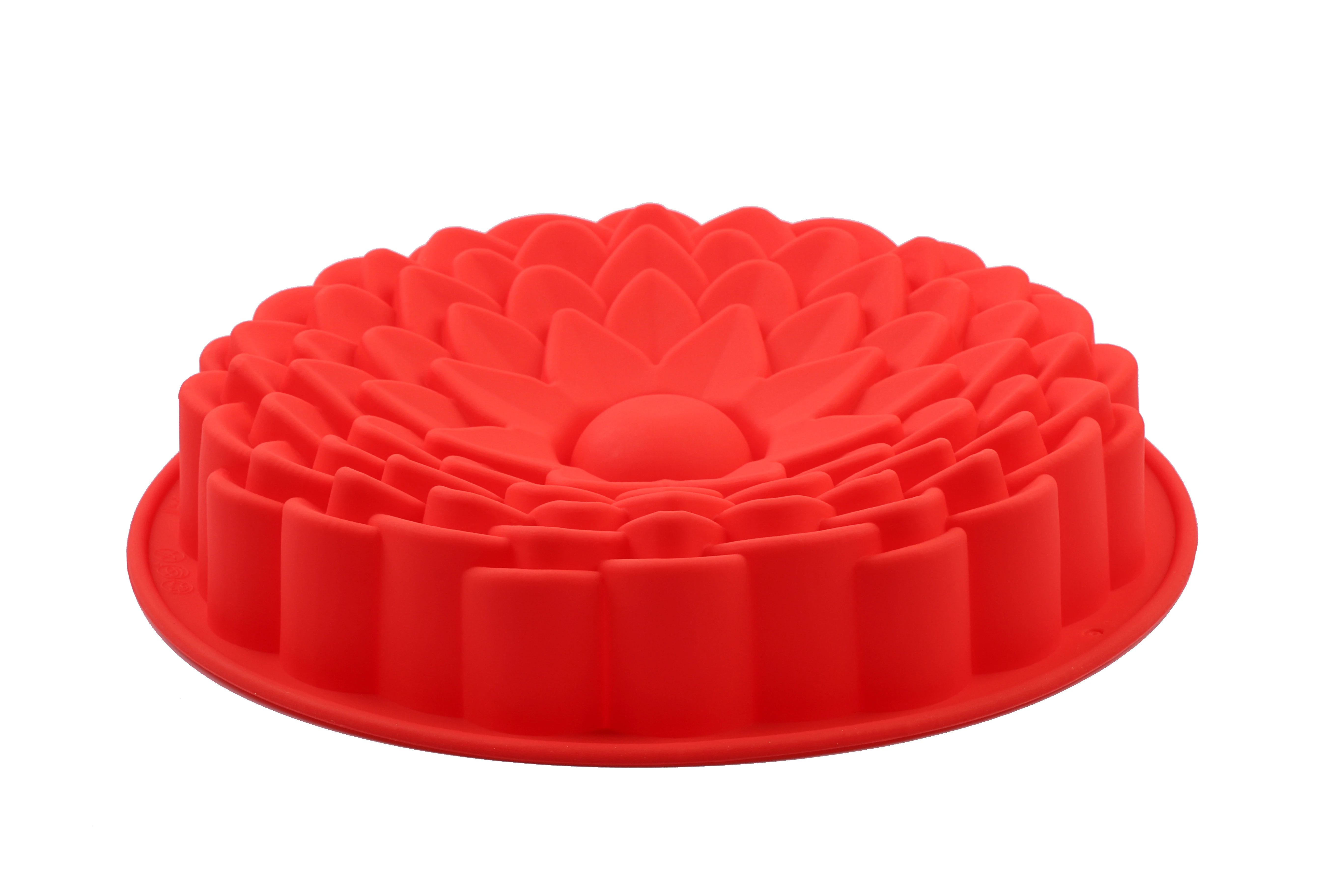 Jauns Silikona Pelējuma liels Kūka Ziedu Vainaga formas konditorejas izstrādājumu Cepšanas Rīki 3D Maizes, kūku formā, Picas Panna DIY dzimšanas dienu, kāzu