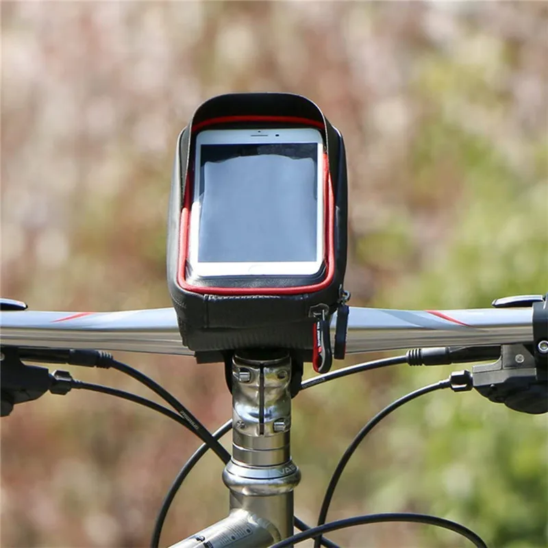 Jauns Ūdensnecaurlaidīgs Velo Soma Mount Tālruņa Turētājs Gadījumā Bag Maisiņš Segtu Smart Mobilo telefonu, Mobilo Telefonu Mount Bracket Stūres GPS Stāvēt