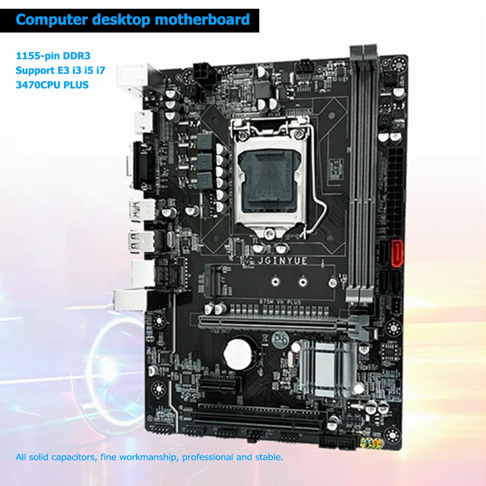 JGINYUE B75 Mātesplati LGA 1155 Set Komplekts ar Intel i7-3770K Procesoru un 2 X 16.G DDR3 Darbvirsmas atmiņas B75M-VH PLUS