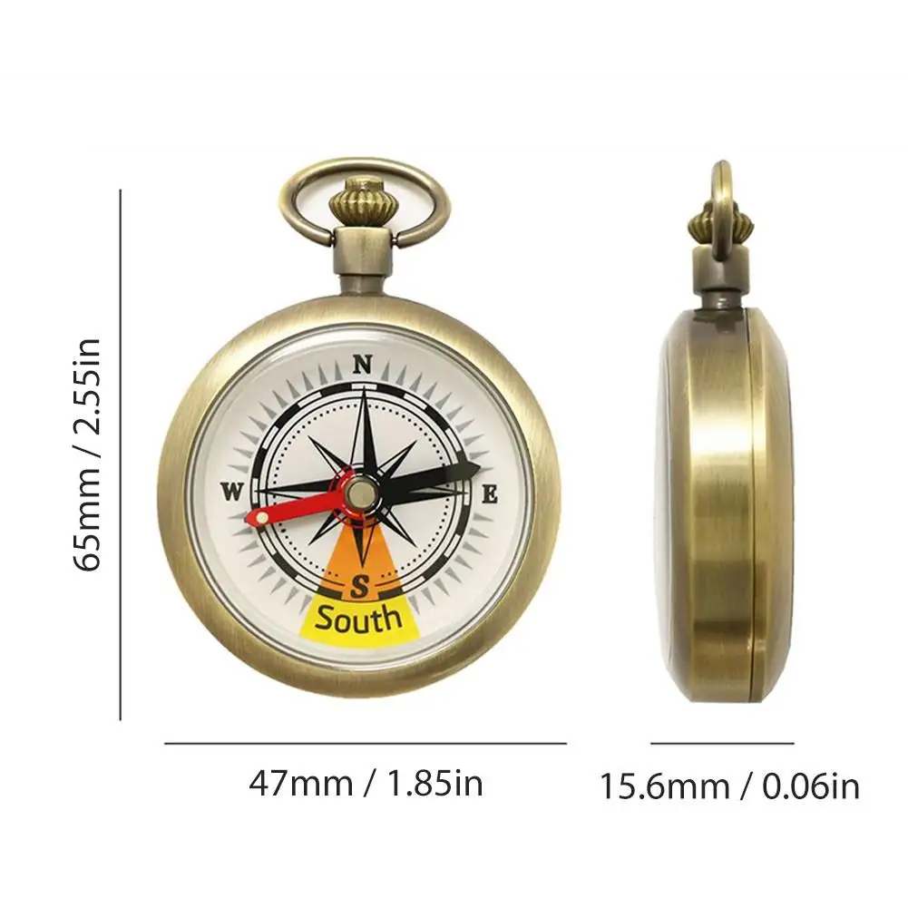Kempings Izdzīvošanas Kompass Metāla Vintage Kabatas Kompasu, Navigācijas Instrumentu Āra Medību Pārgājieni, Kempings