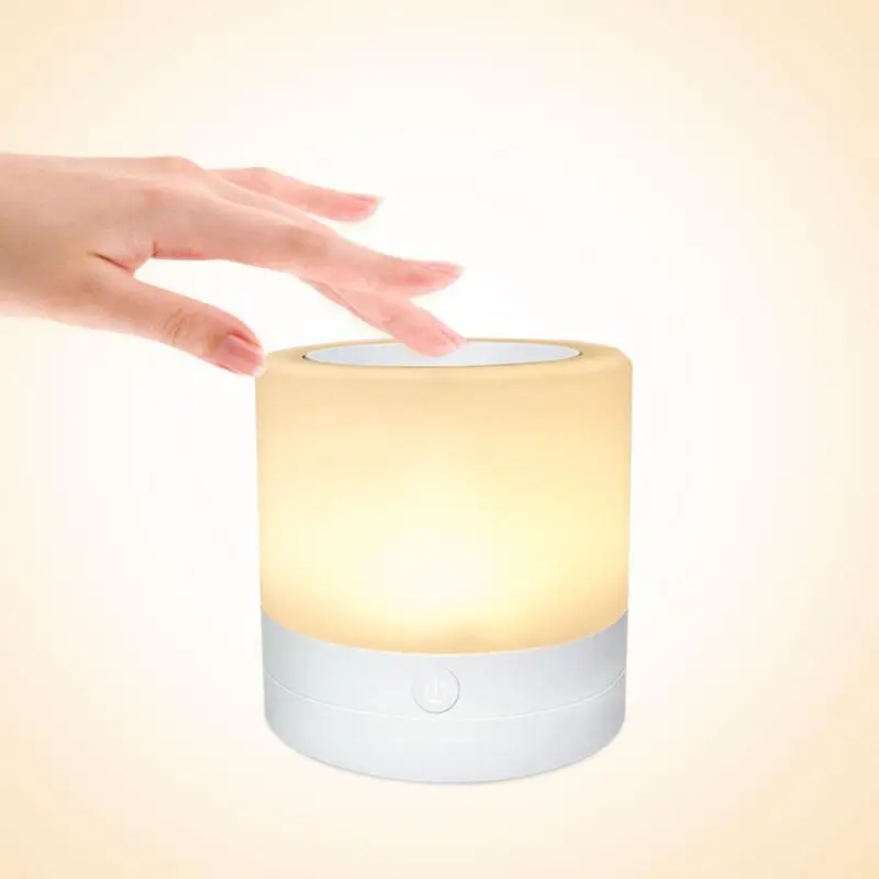Led Touch Nakts Gaisma Inovatīvu Maza Nakts Lampiņa Gultas Lampa, 6 Krāsas, Uzlādējams Nakts Lampu Regulēšana Mājas Apgaismojums
