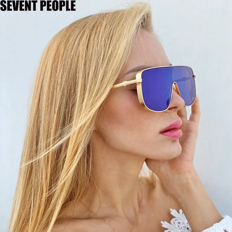 Lielgabarīta Retro Saulesbrilles, Saules Brilles Laukumā Sievietēm 2020. Gadam, Modes Toņos Briļļu Luksusa Zīmolu, Dizaineru, Vintage