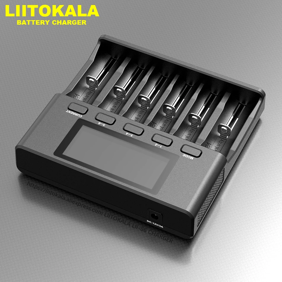 LiitoKala Lii-S6 Lii-PD4 Lii-500 Akumulatora Lādētājs 18650 6-Slot Auto-Polaritāti Atklāt Par 18650 26650 21700 32650 AA AAA Baterijas
