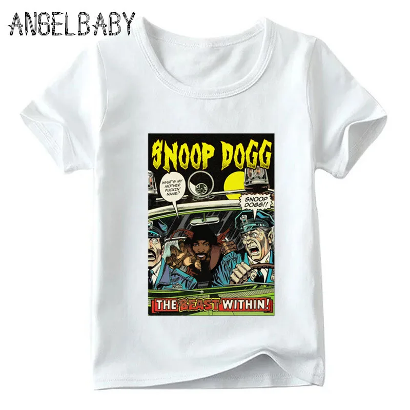 (Matching Ģimenes Tērpiem, Reperis Snoop Dogge Drukāt Zēni Meitenes Fashion 