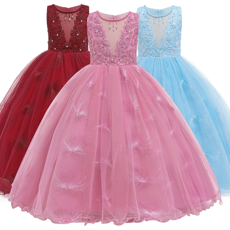 Meitenes princese uzņēmēja kleitas bez piedurknēm, elegants balles kleita meitenēm puse kleita bērnu kostīms bērniem, meiteņu kleitas no 3-12 gadiem