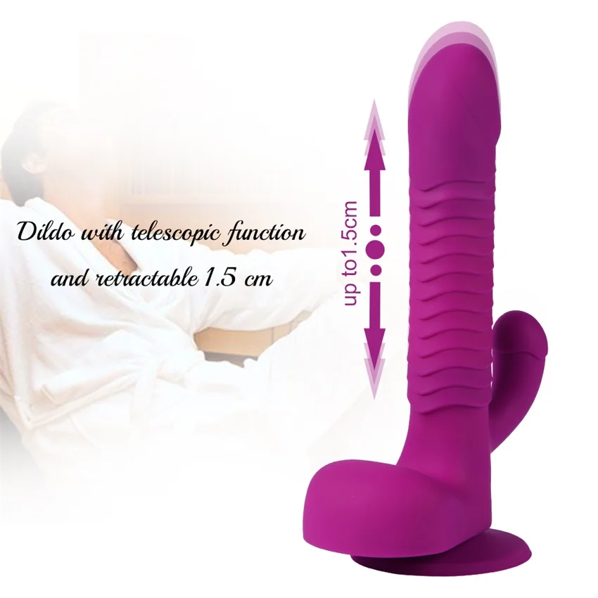 MLSice G spot Vibrators, Dildo Sievietēm Klitora & Anālā Stimulācija, Tālvadības pults Thrusting Rotējošo Trušu Vibrators Sievietēm