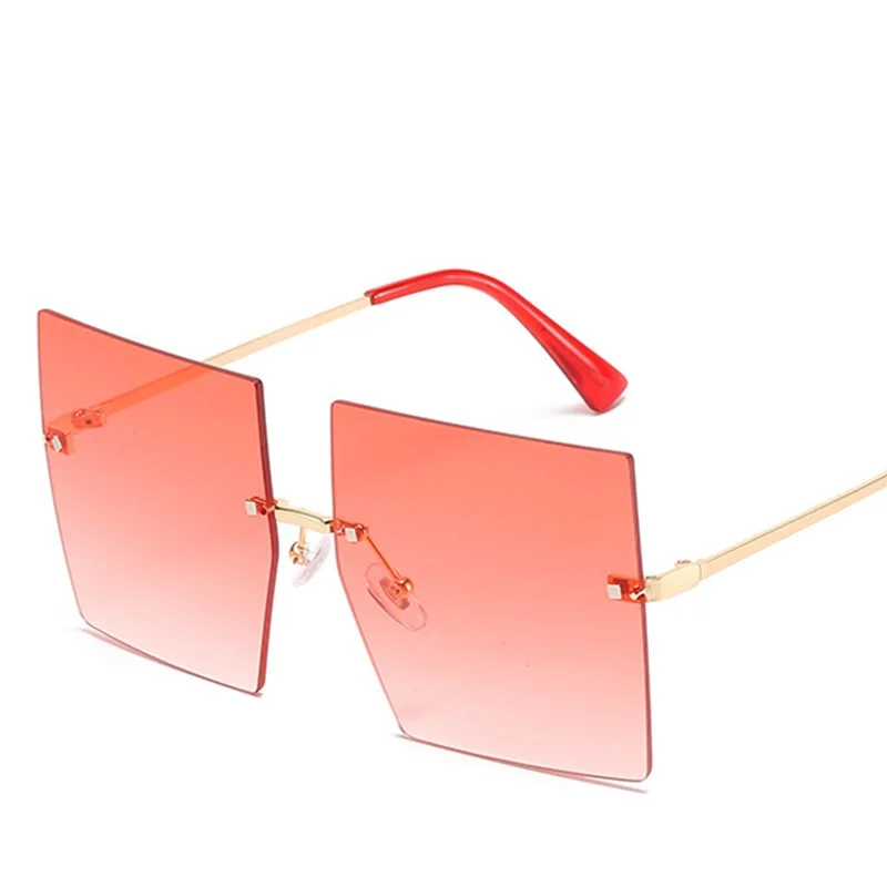 Modes Purpura bez apmales Saulesbrilles Sieviešu 2020. Gadam Luksusa Laukumā Dāmas, Saules Brilles Toņos Slīpums Vintage Zīmolu UV400 gafas de sol