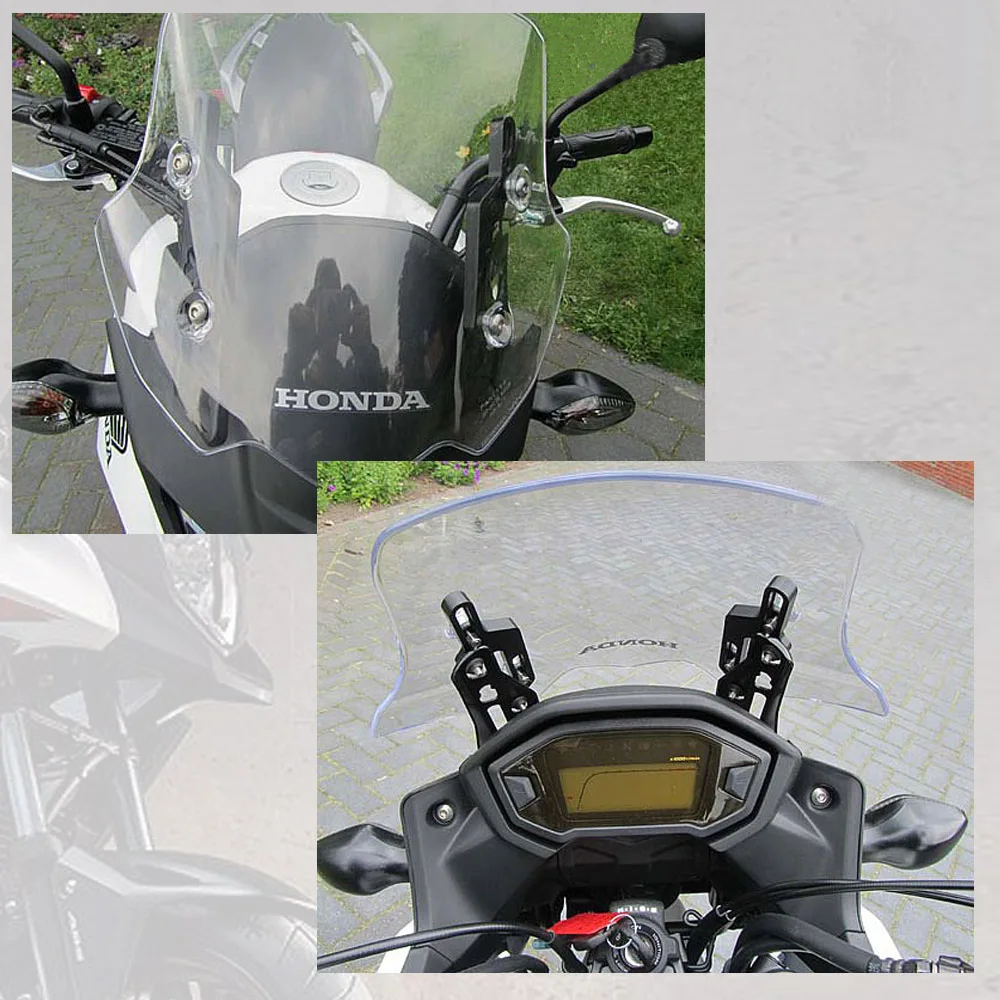 Motocikla priekšējais stikls Regulētāji, gaisa Plūsmas Regulēšana Stiklu Vēja HONDA CB500 X CB500X CB 500 X 2013-2016