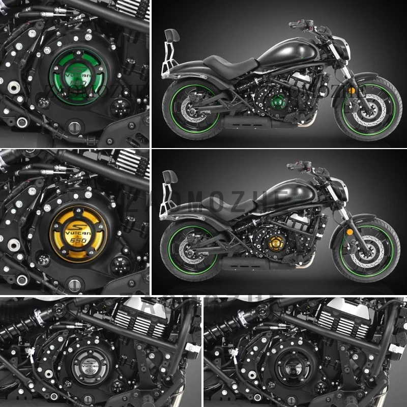 Motociklu CNC Alumīnija Labajā Pusē Motora Aizsardzības Aizsargātu Segums, Kawasaki Vulcan S VN650 2016 2017