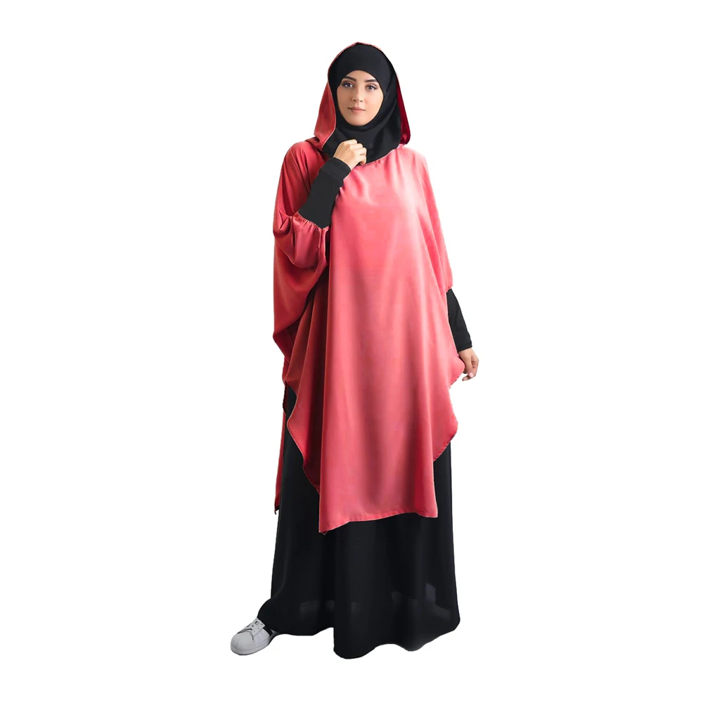 Musulmaņu Ilgi Khimar Ramadāna Formālu Lūgšanu Hijab Apģērbs Sieviešu Niqab Burka Islāma Turcija No Viena Gabala Vecis Niquabs Arābu Modes Topi