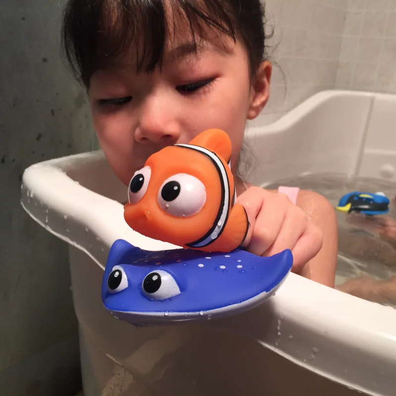 Nemo Dory Meklējot Nemo Bērnu Vannas Rotaļlieta Smidzināšanas Ūdeni Izspiest Bērnu Peldēšanās Vanna Peldošās Mīkstas Gumijas Clownfish Rotaļlietas