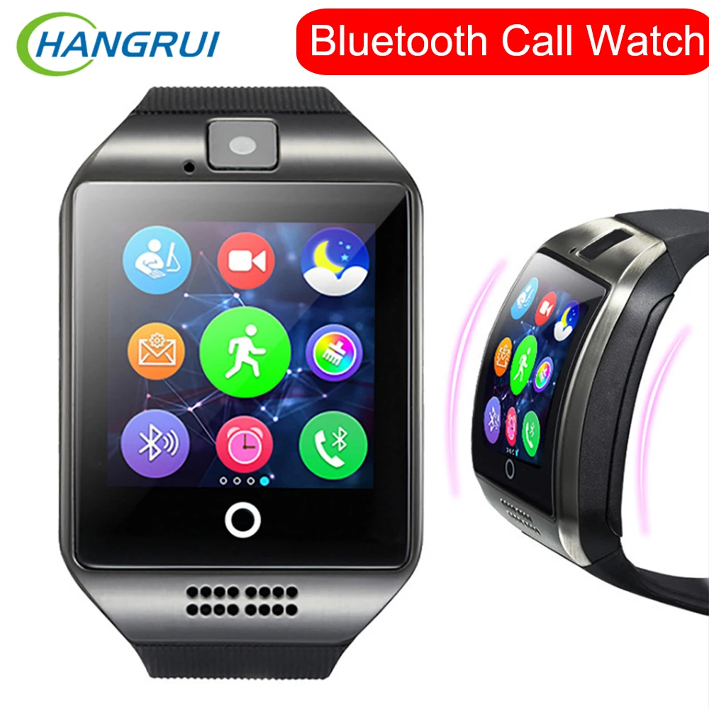 New Smart Watch Pulksteņa Q18 SmartWatch Atbalsta TF Sim Kartes Tālruņa Zvana Kamera, Bluetooth Push Ziņojumu Sinhronizācija SMS Skatīties Uz iOS Android