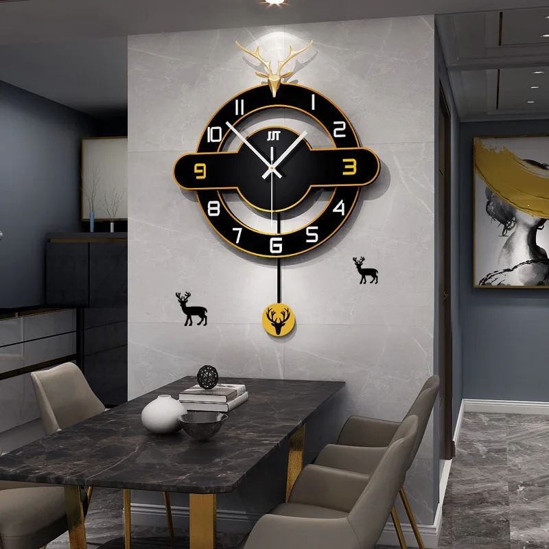 Nordic style dekoratīvs pulkstenis lampas luksusa dzīvojamās istabas sienas pulkstenis mājas modes modernu sienas pulksteni, digitālās sienas pulkstenis