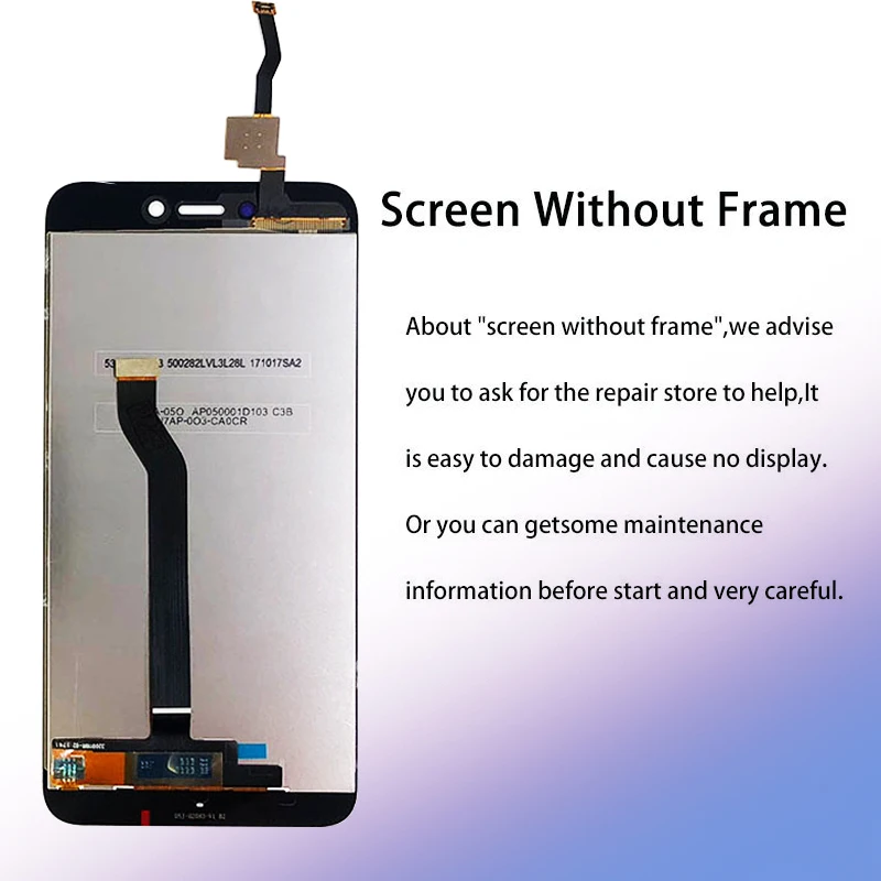 Original LCD+Rāmis Xiaomi Redmi 5.A LCD Ekrānu Nomaiņa Redmi 5.A Ekrāna Digiziter Montāža AAA Kvalitāte