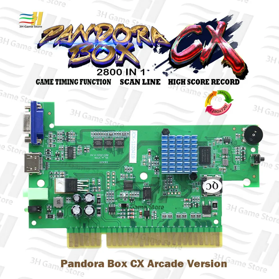 Pandora Box CX 2800 1 Arcade jamma valdes CRT CGA VGA HDMI ir savietojams arcade machine ministru kabineta rekordu ierakstītu 3D tekken