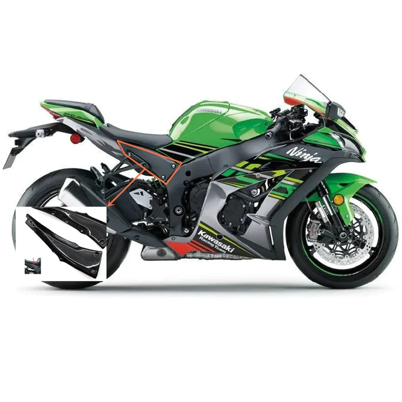 Par Kawasaki ZX10R 2011. -. GADA ZX-10R 2016-2020 Motociklu Aptecētājs Gadījumā Rāmja Vāks Aizsardzības Zx-10r Oglekļa Krāsu (ABS plastmasa)