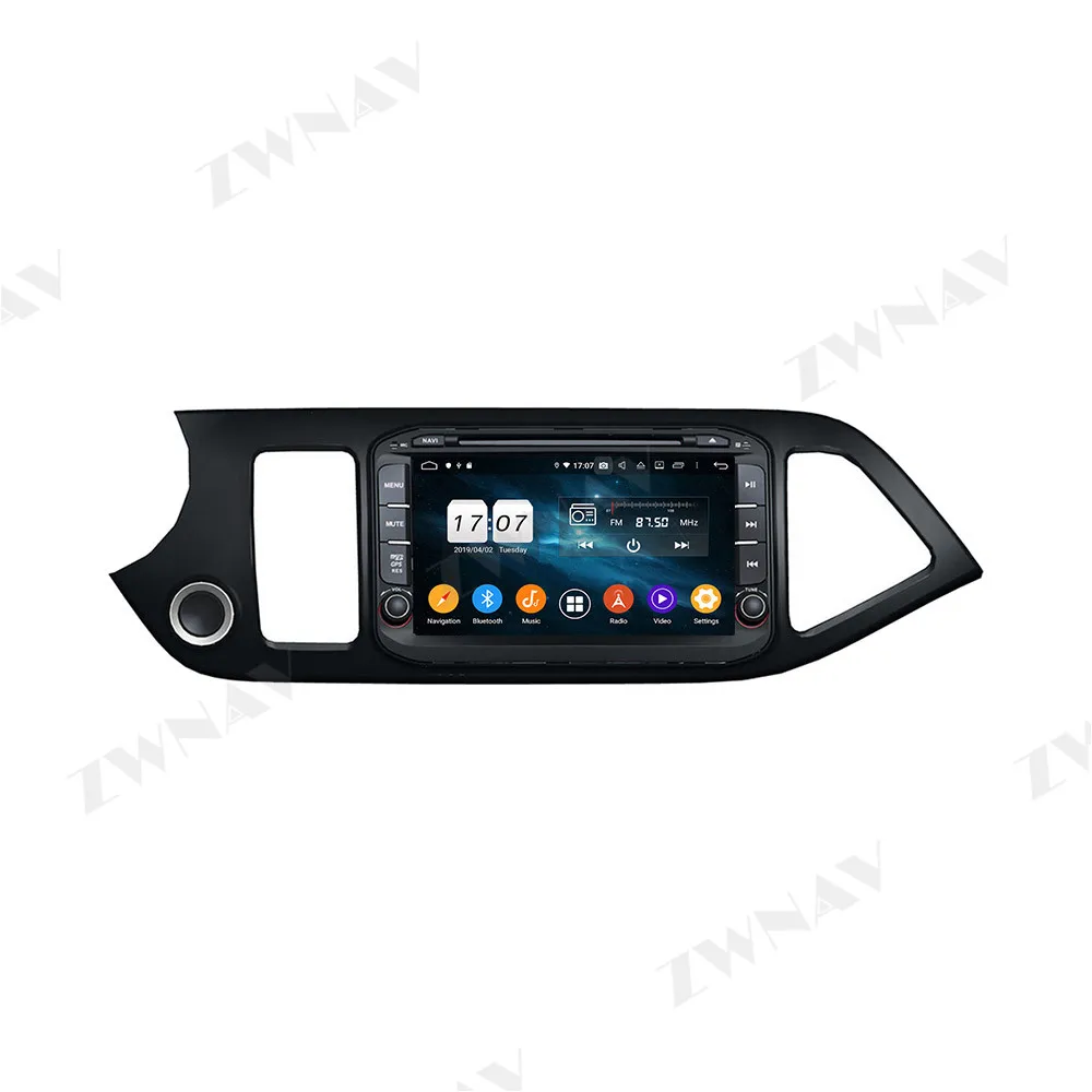 Par KIA Rīta Picanto 2011. -. Gads. Gadam Android 10 DSP Auto Multimediju Atskaņotājs, Stereo, DVD, Radio uzlabot GPS navigācijas vienības Vadītājs