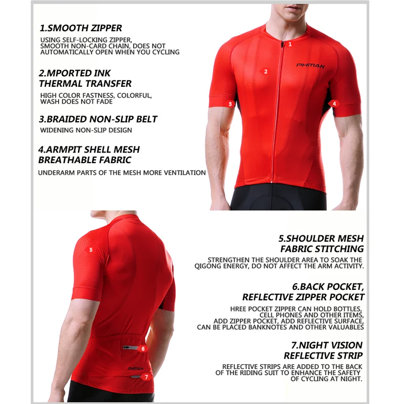 PHMAX Pro Velosipēdu Jersey 5 Krāsas Vasaras MTB Velosipēds Valkāt Velo Apģērbs Velo Apģērbs Ropa Maillot Ciclismo Par Vīrieti Sievietes