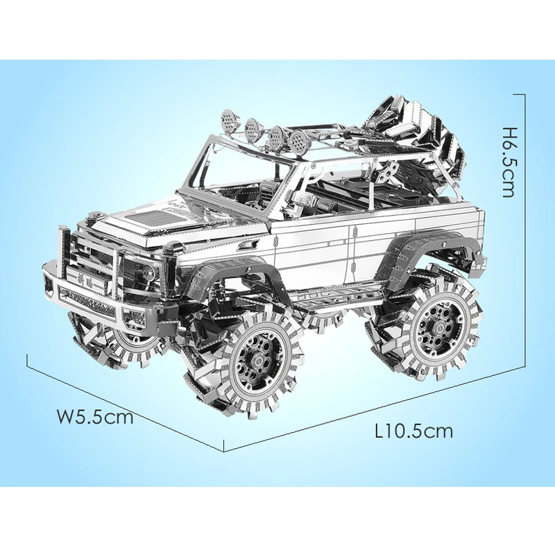 Piececool 3D Metāla Puzzle Attēls Rotaļlietu SUV OFF-KRAVAS TRANSPORTLĪDZEKĻU 3D Lāzera Izgriezt modeli Puzzle 3D Modeļi Dāvanu Jigsaw Rotaļlietas Bērniem bērniem