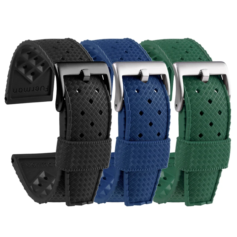 Premium Klases Tropic Gumijas Watchband 20mm 22mm s-eiko SRP777J1 Jaunas Pulksteņu siksniņas Niršanas Ūdensnecaurlaidīga Rokassprādze Melna zila Krāsa