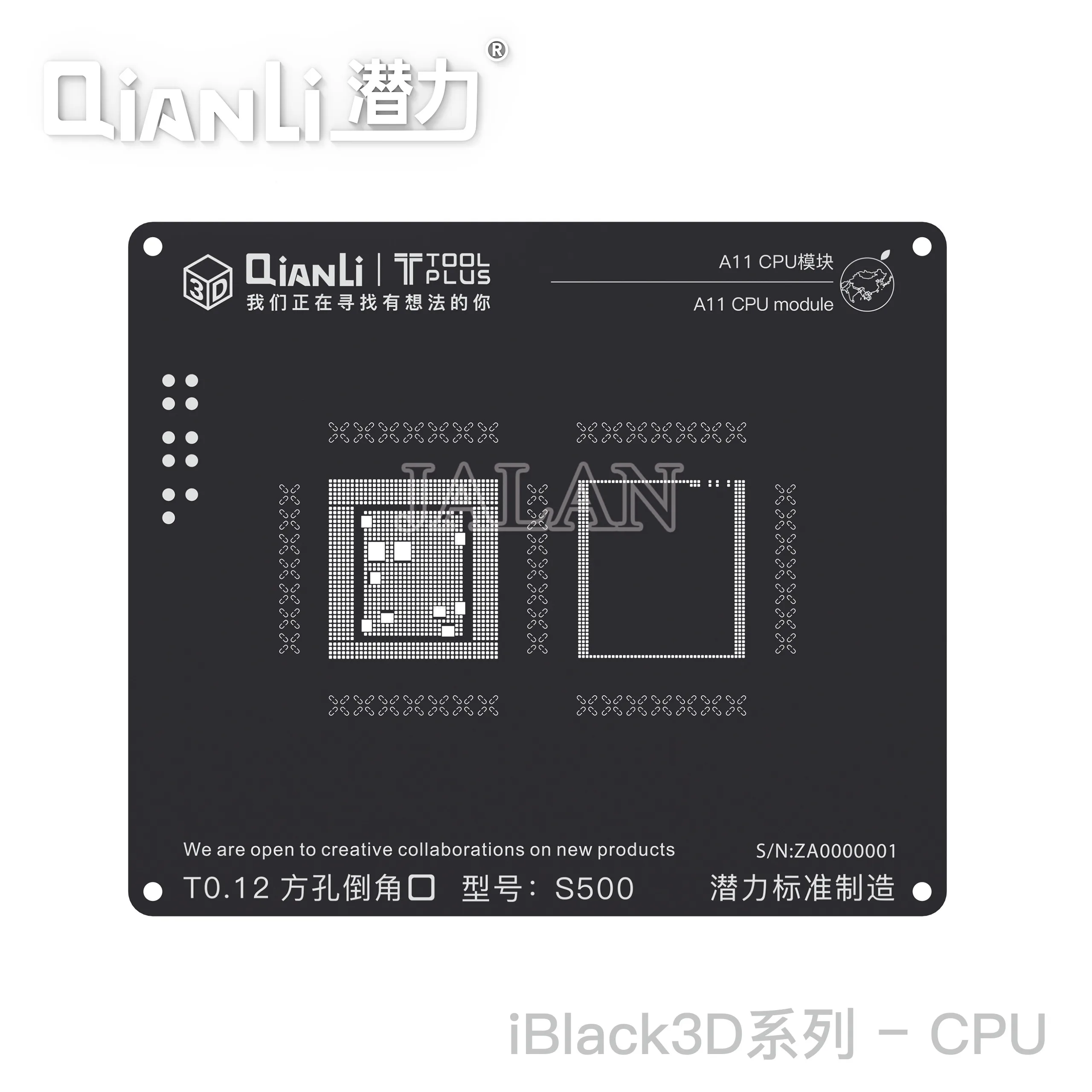 Qianli 3D Trafaretu CPU Reballing Trafaretu Komplekti A7 A8 A9 A10 A11 A12 CPU IC Mikroshēmas, BGA, Mātesplates Lodēšana, Remonts