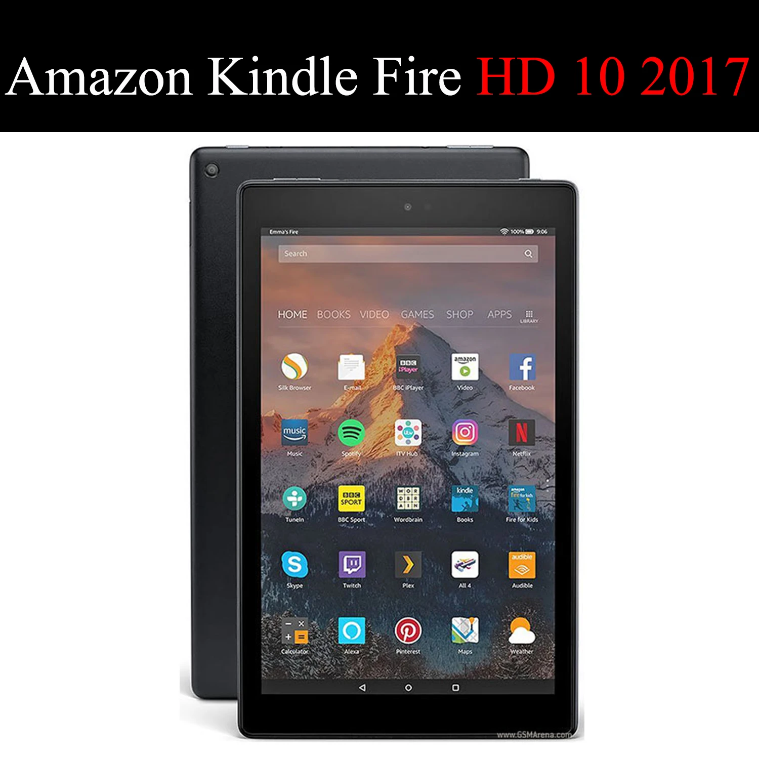 QIJUN tablete flip case for Amazon Kindle Fire HD 10 līdz 2017. 10.1
