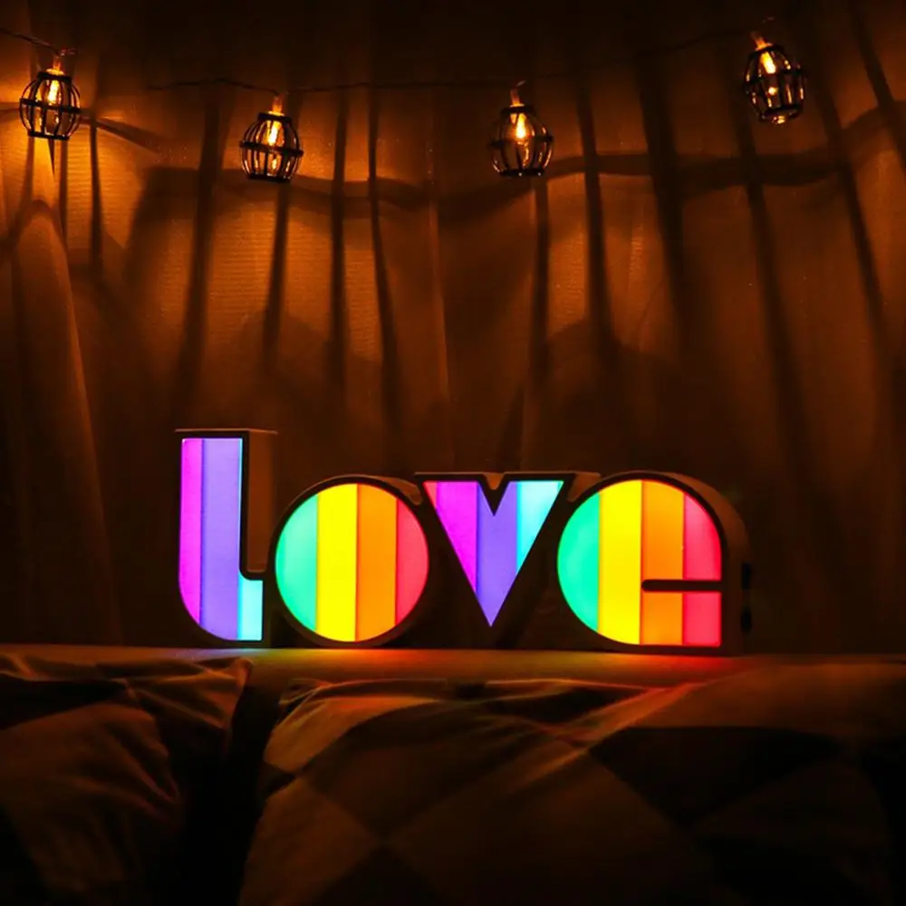 Radošā LED Gaismas Tāfeles Mīlestību, Modelēšanas Lampa Enerģijas Taupīšanas Eco-Draudzīga Svētku Apgaismojums Puse valentīndienas Dekori