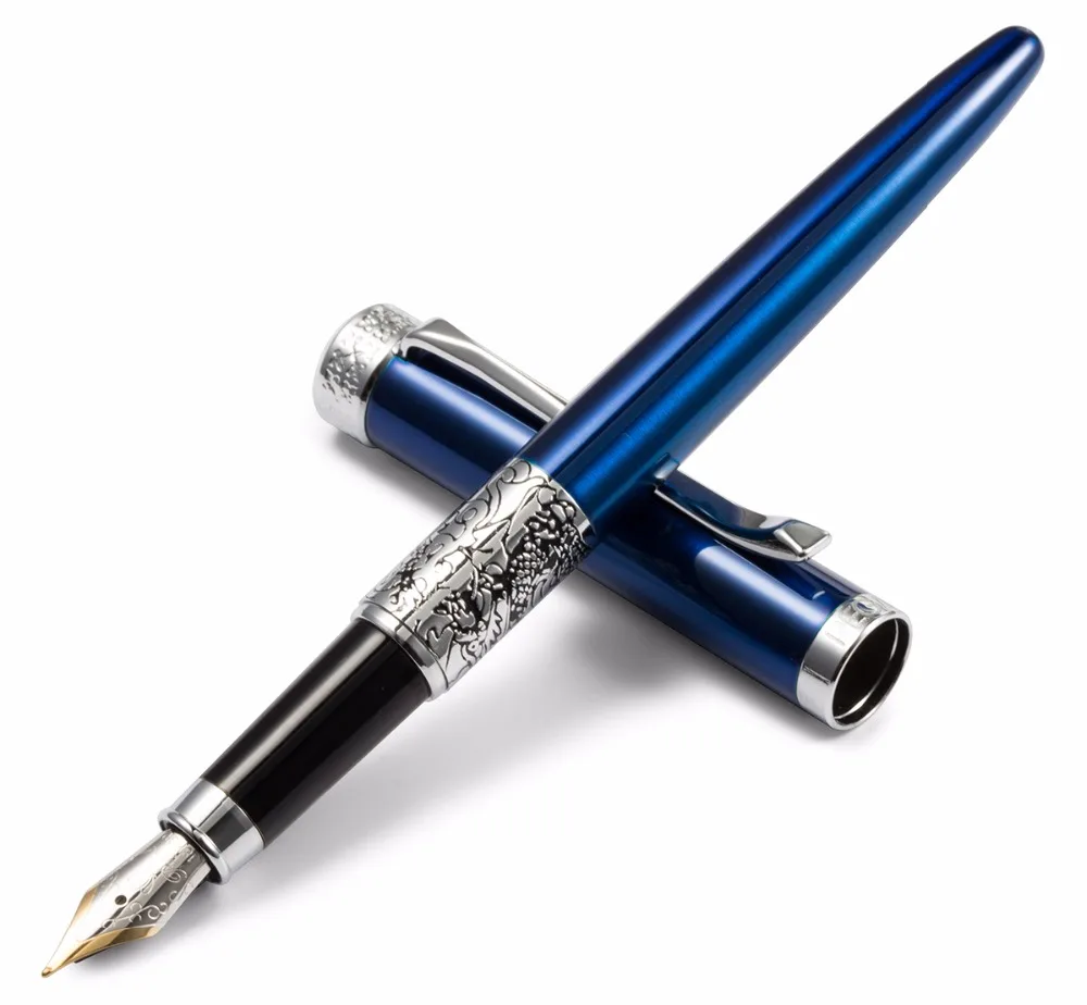 Regal Princis Piemiņas Kolekcija Strūklakas Pildspalvas, Vācija Irīdija Vidējā Nib Biznesa Augstskolas Beigšanas Dāvanu Pildspalvu Noble Blue Krāsa