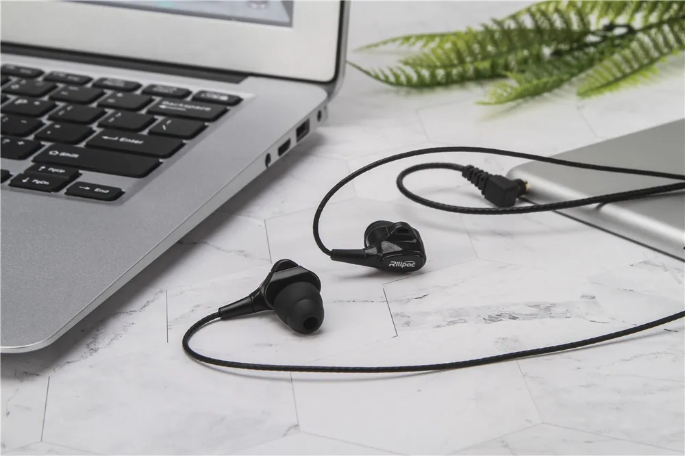 Rillpac R100 8mm Titāna Dinamisku Vadītāja Trokšņa Izolējošas HiFi In-Ear austiņas Atsauces Sērijas Earbuds