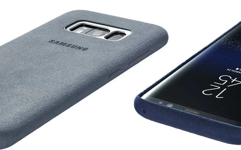 SAMSUNG Oriģināls antidetonācijas Telefonu Gadījumā Samsung Galaxy S8+ S8 Plus S8 + S8PLUS Miega Alcantara Tālruņa Vāciņu Fundas Coque