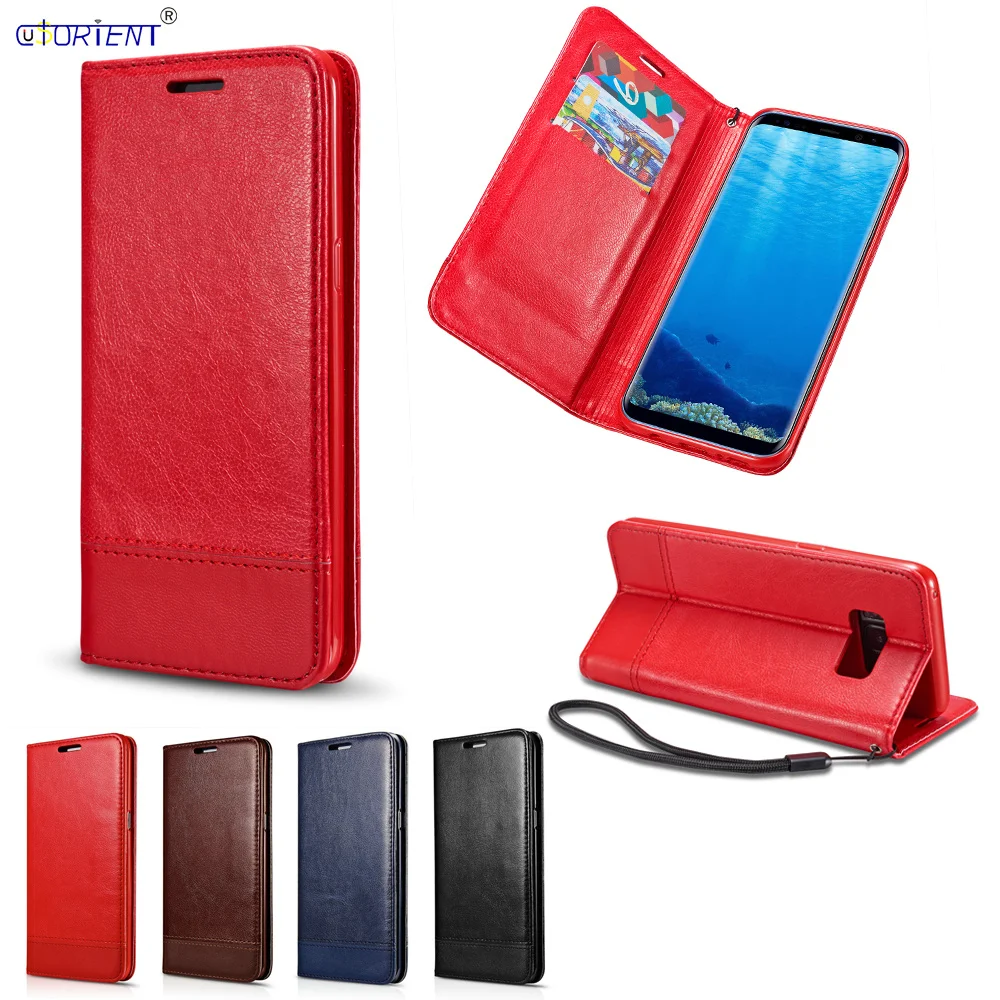 Seifs Bufera Vāciņš Samsung Galaxy Note 8 Note8 Luksusa Ādas Pārsegs Gadījumā SM-N950F SM-N950F/DS, SM-N950U Kartes Slots, Tālruņa Korpusa