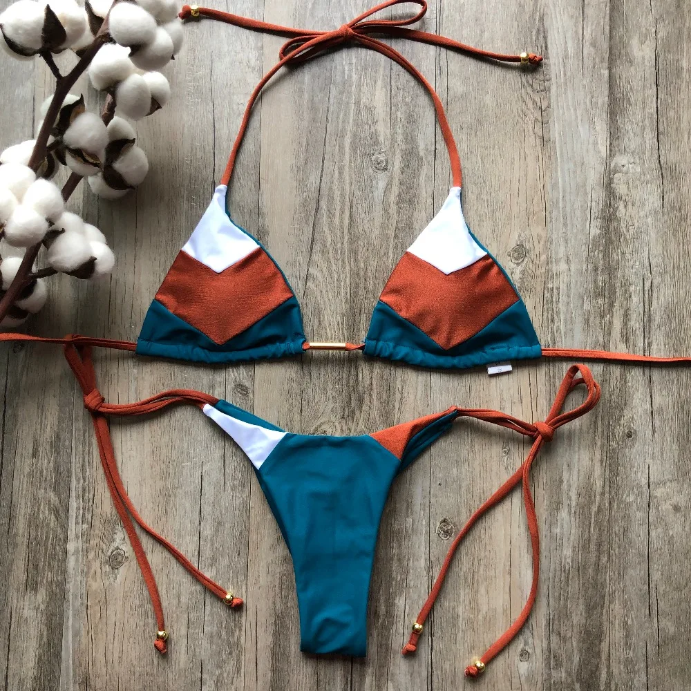 Sexy Izšūšanas Peldkostīmi Sieviešu Bikini Komplekts 2019 Jaunu biquini Sieviešu Peldkostīms Brazīlijas peldkostīms peldētāju Pludmalē, Peldēšana K01-07