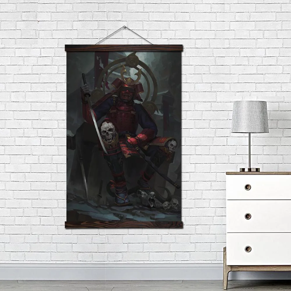 Sienas Mākslas Audekls Gleznošanai Plakāti un Izdrukas Mūsdienu Dekoratīvo Attēli uz dzīvojamo Istabu Mājas Apdare Japānas Samuraju Dvēsele Attēlu