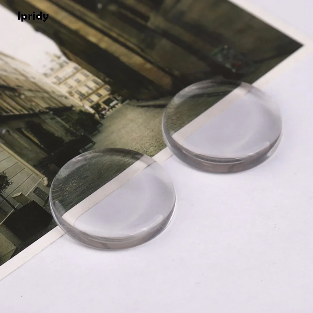 Skaidrs, Stikla Cabochons Pārredzamu Pusgadā Apaļo Apli Plakani Atpakaļ par Rotu DIY Uzstādījumi