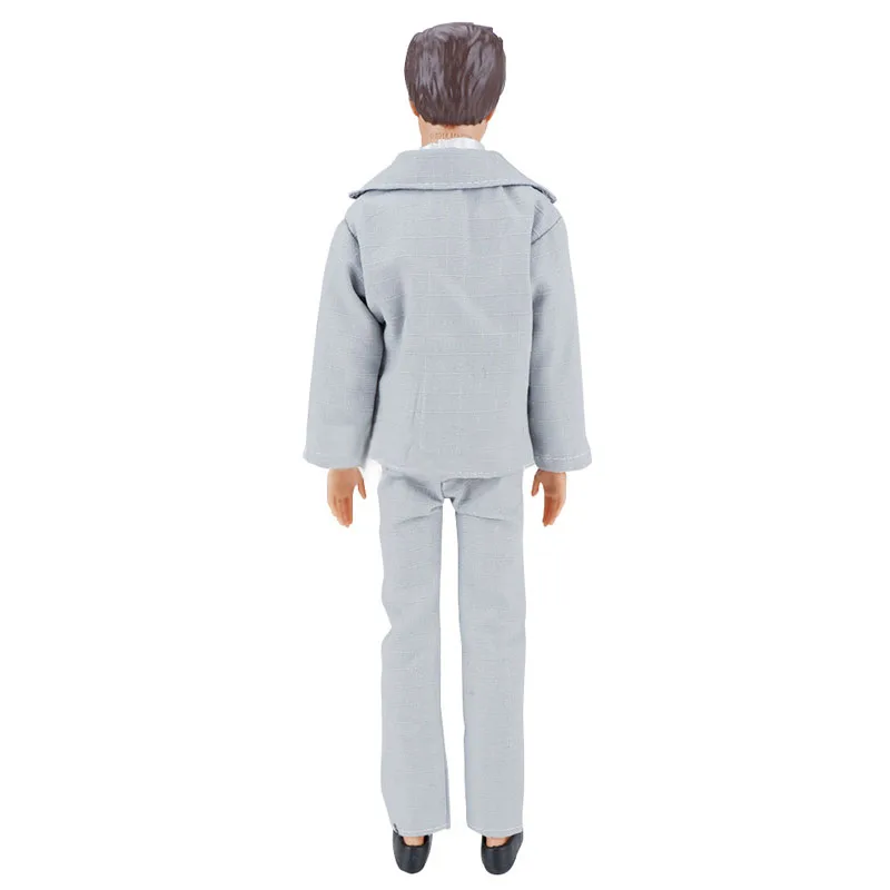 Sudraba Elegants Oficiālu Kāzu Tērpu Apģērbu Ken Zēns Lelle Žakete Apģērbs par Barbie Draugs Princis Ken Vīriešu Zēns Vīriešu Lelle