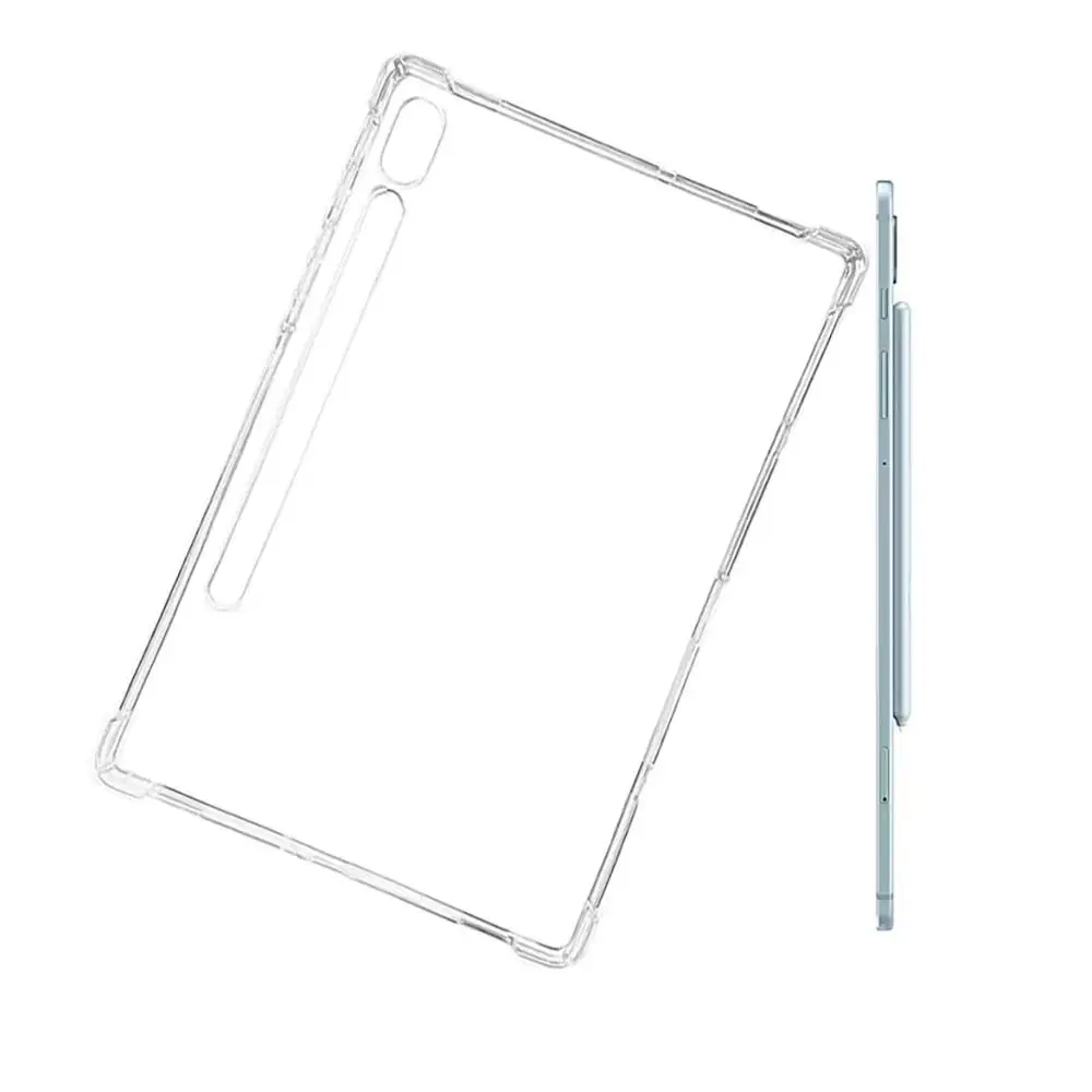Tablet case for Samsung Galaxy Tab S6 2019 10.5 mīksta Silikona apvalks TPU drošības Spilvens vāks Caurspīdīgs aizsardzības maisiņš SM-T860/T865